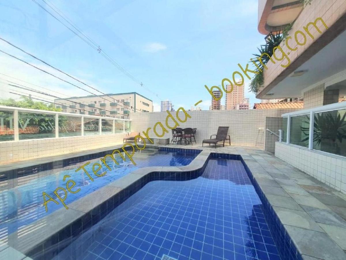 Ape Temporada Praia Grande Sp Completo Com Piscina, Churrasqueira, Estacionamento المظهر الخارجي الصورة